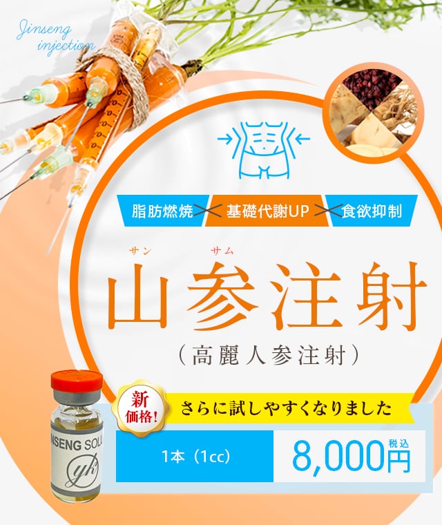 山参（サンサム）注射（高麗人参注射）