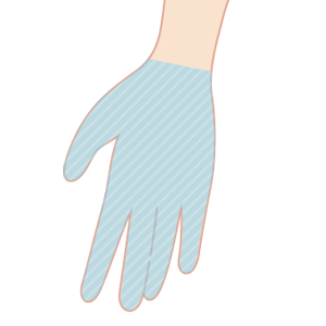 手の甲と指